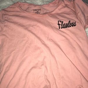 “flawless” crop tee